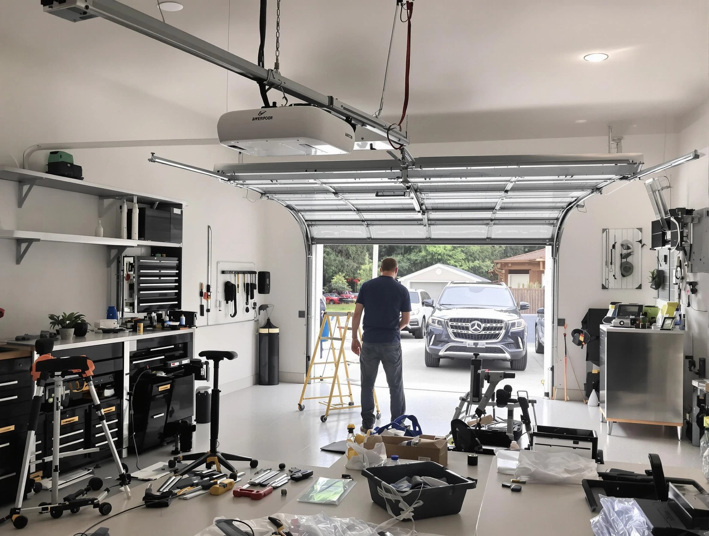 Garage door opener installation by Pittsford Garage Door Repair in Pittsford