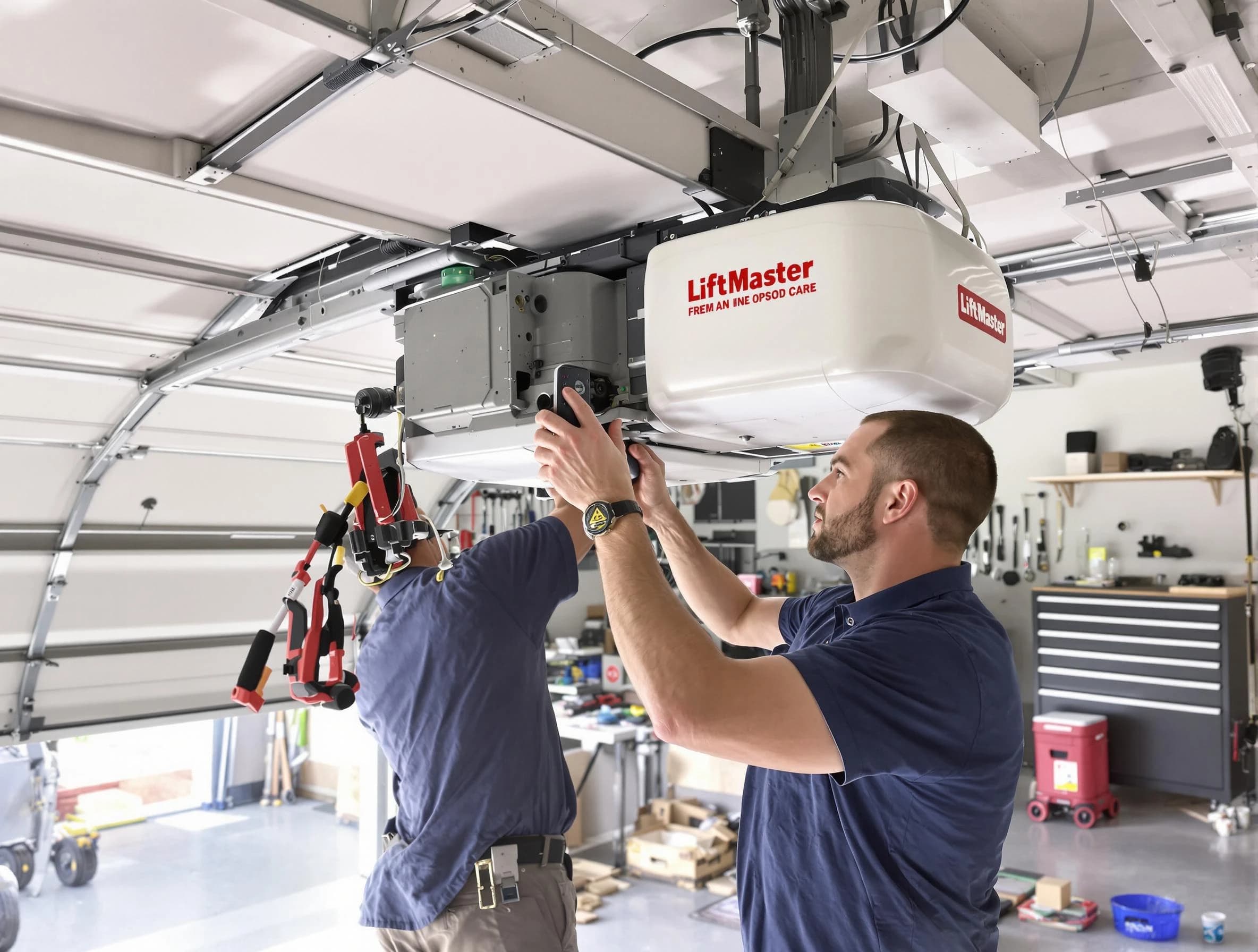 Pittsford Garage Door Repair technician performing advanced diagnostics on garage opener in Pittsford