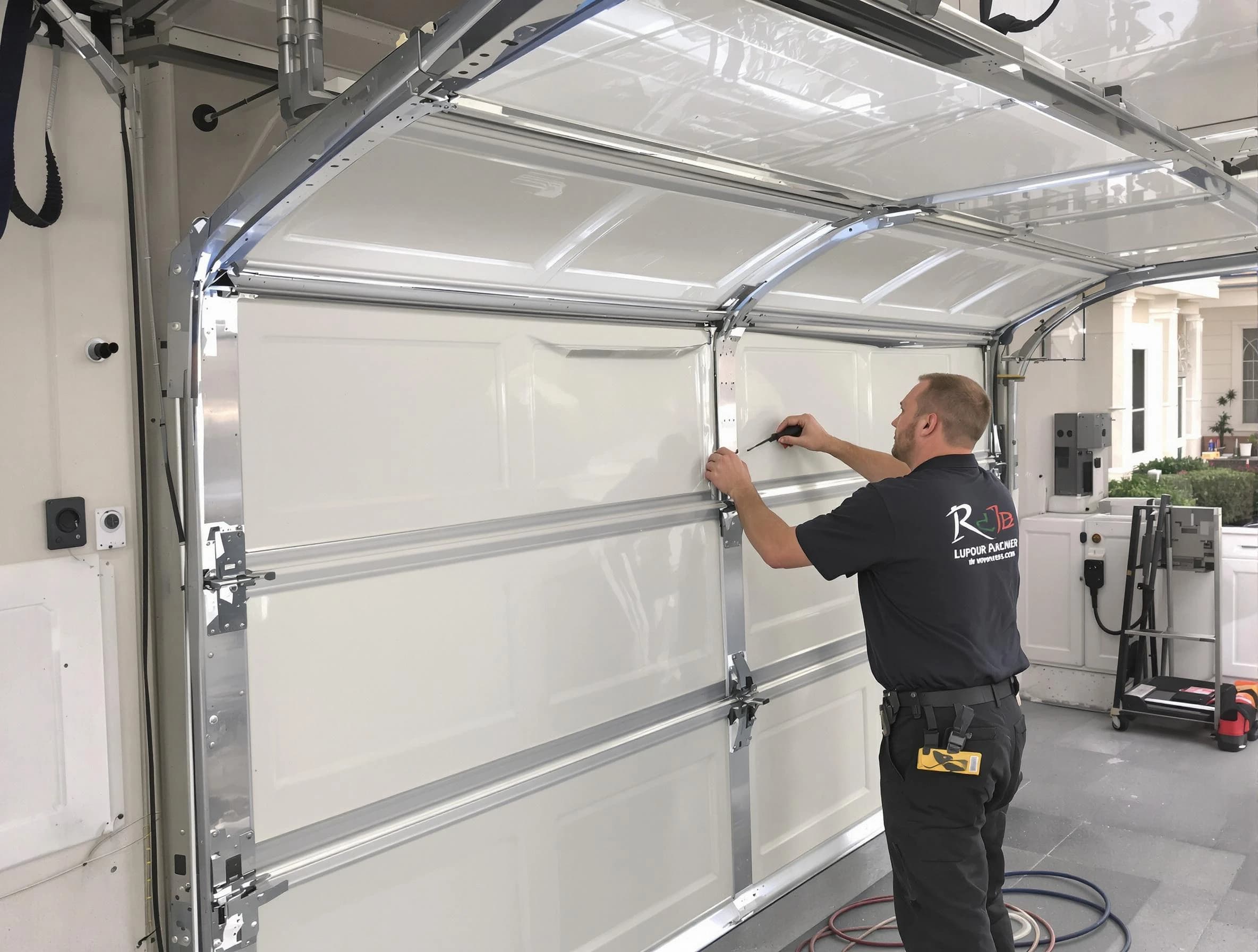 Pittsford Garage Door Repair professional performing panel repair in Pittsford