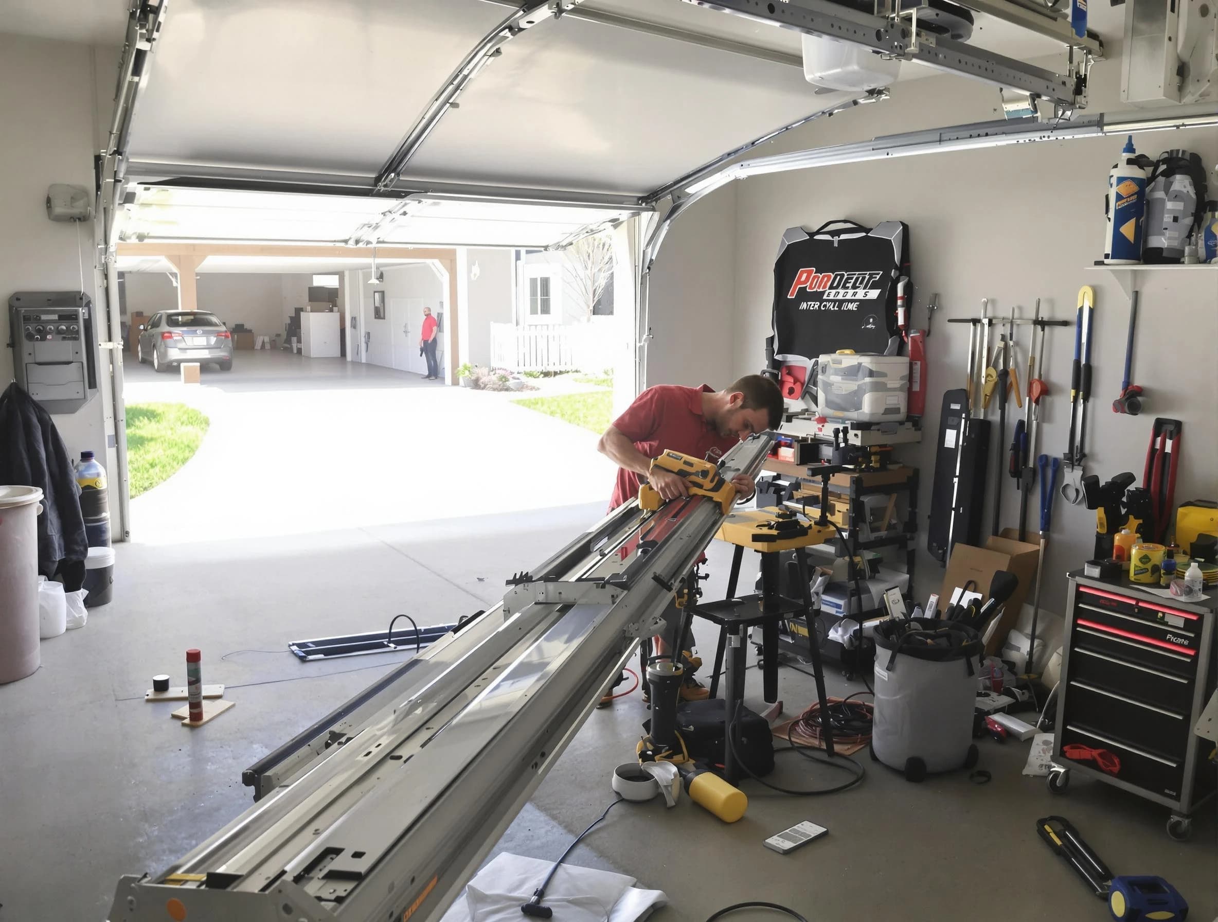 Pittsford Garage Door Repair expert performing track repair in Pittsford