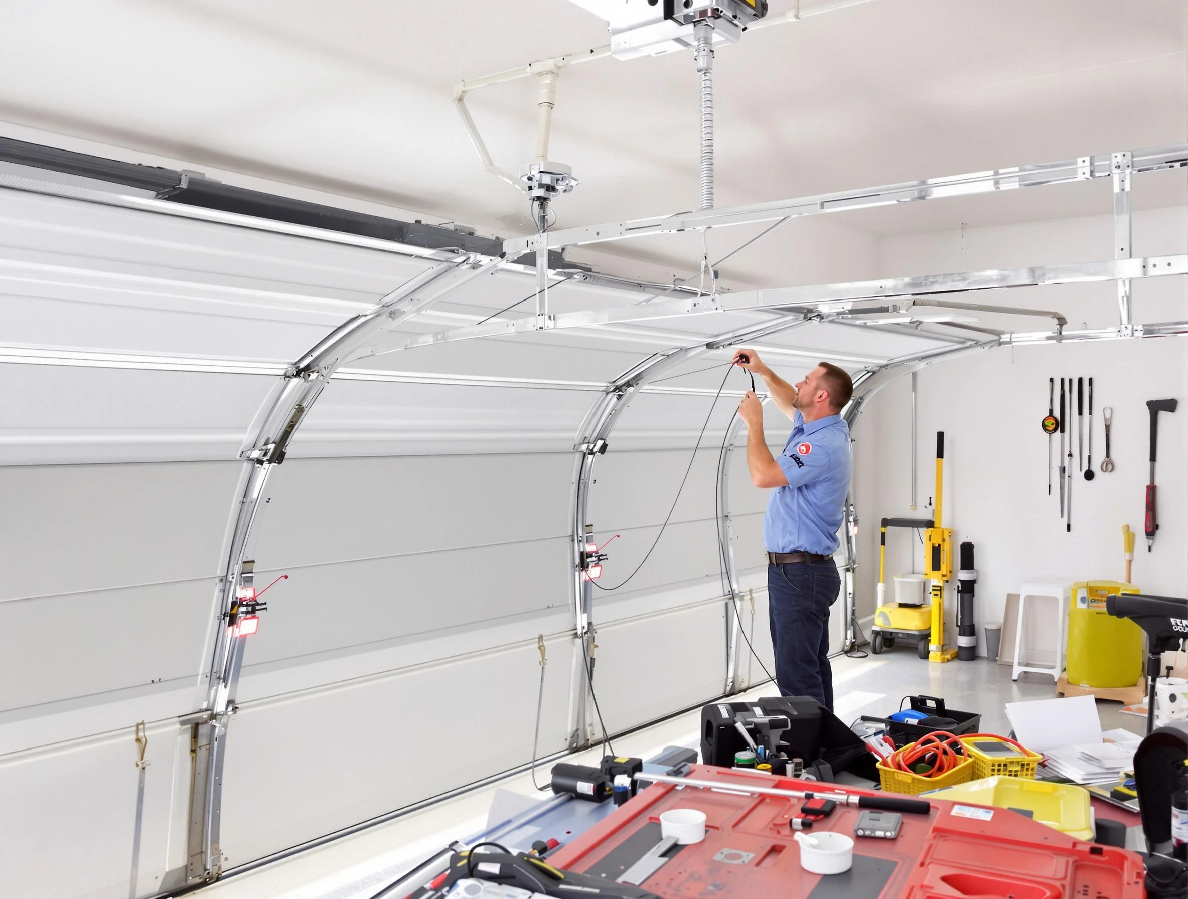 Garage door cable repair service by Pittsford Garage Door Repair in Pittsford