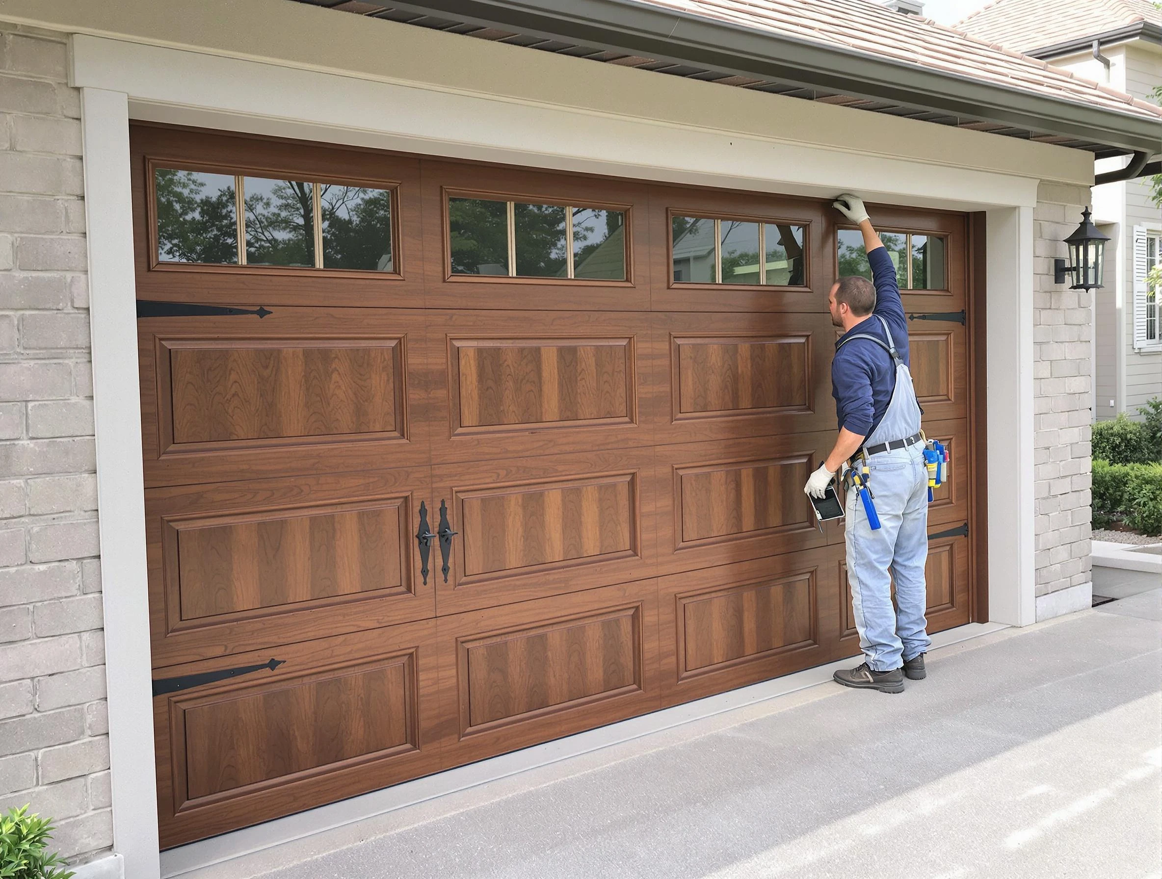 Custom garage door showcase by Pittsford Garage Door Repair in Pittsford