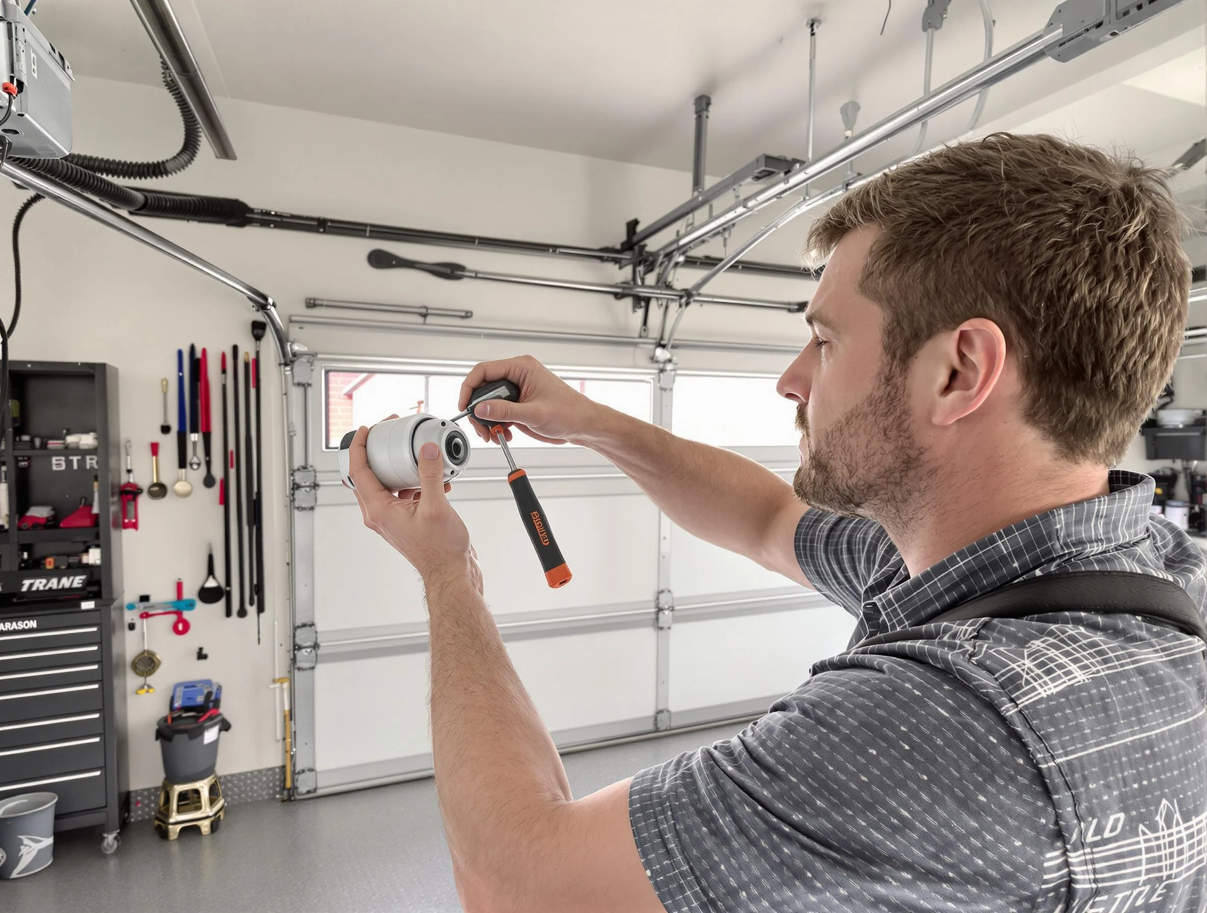 Garage door opener repair service by Pittsford Garage Door Repair in Pittsford